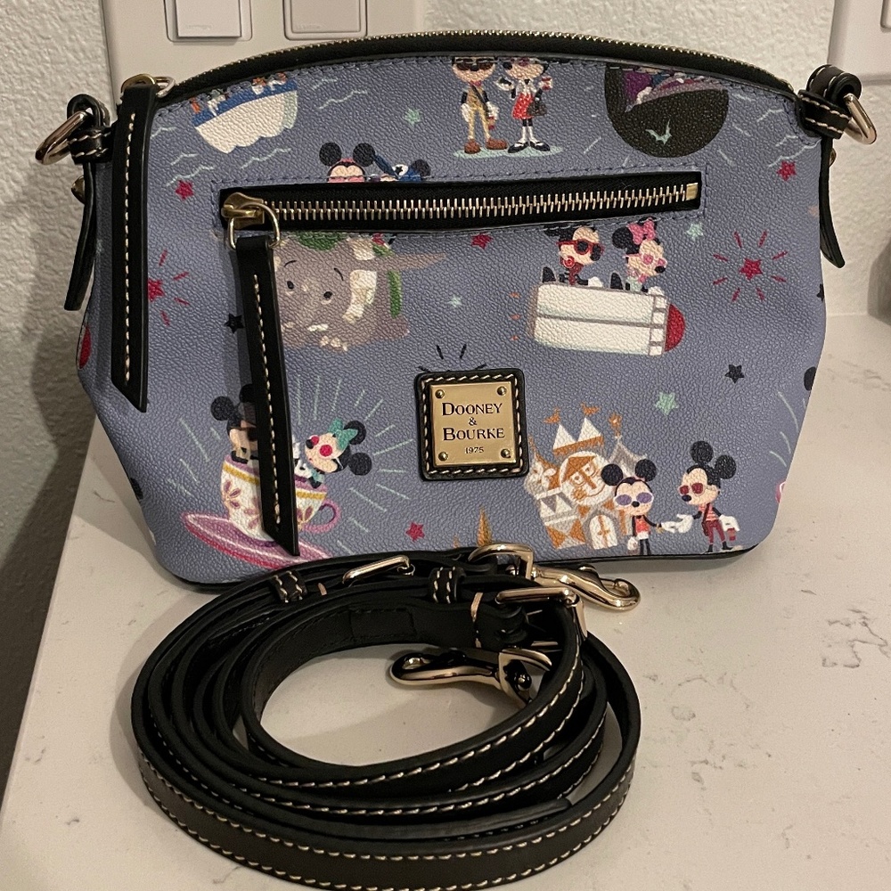 Dooney & Bourke Hipster Minnie and Mickey Magic Kingdom Crossbody